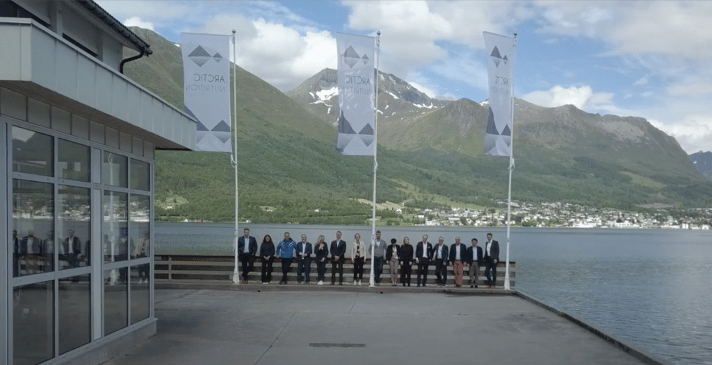 Arctic Bioscience team outside Hovdebygda office
